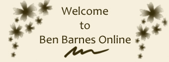 Welcome to Ben Barnes Online